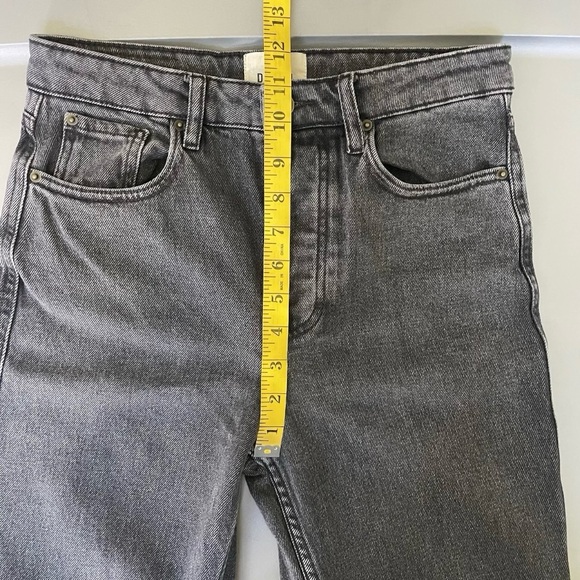 Sézane Brut Sexy Organic Cotton Straight Leg Middle Grey Jeans 36 / US 4 Tall - Picture 13 of 16